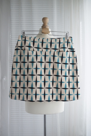 "Op Art" spódnica King Louie 95% wiskoza - XL / 42