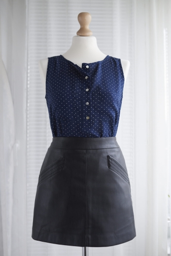 "Retro II" top Cotton World 100% modal - XS / 34