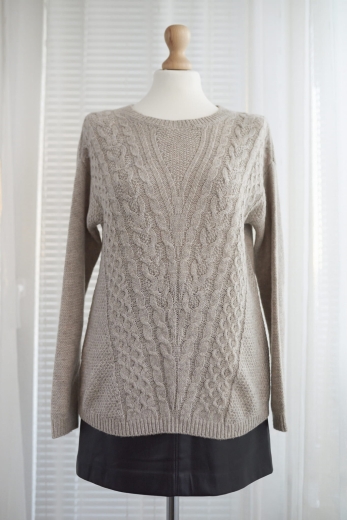 "Owca" sweter Va Vite 40% wełna 7% alpaka - S / 36