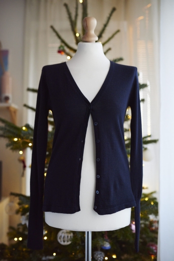 "Miękkość" kardigan 70% wełna 30% kaszmir - XS / 34 - S / 36