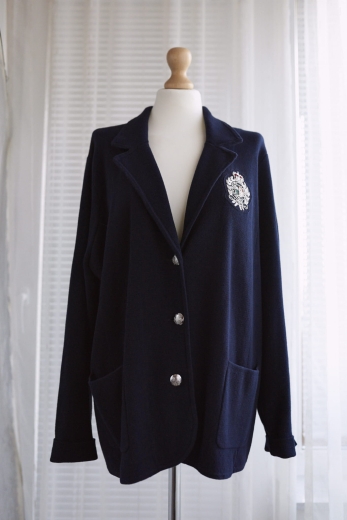 "Dark Academia" blezer Ralph Lauren 100% bawełna - XXXL / 46