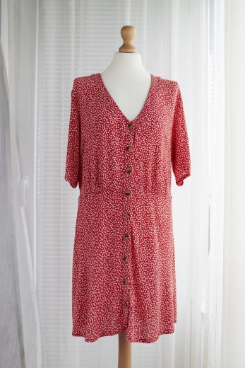 "Wspomnienie lata" sukienka H&M 100% wiskoza - XL / 42