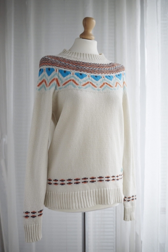 "Oko proroka" sweter Kari Traa 70% wełna - XS / 34