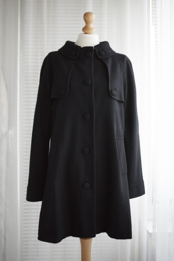 "Zakochana w retro" płaszcz przejściowy 65% wełna - M / 38 - L / 40