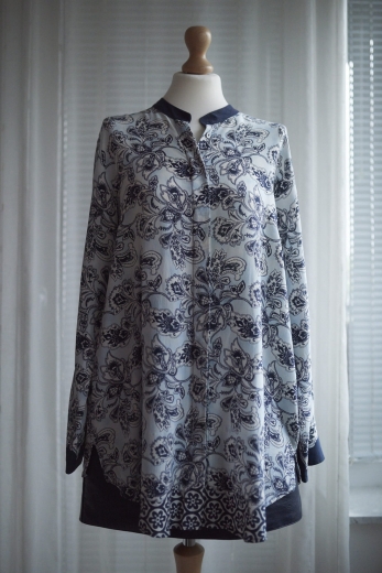 "Marzycielka" koszula Max Volmary 100% jedwab XXL / 44 - XXXL / 46