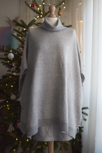 "Mgła" sweter poncho Barbour 80% wełna - M / 38