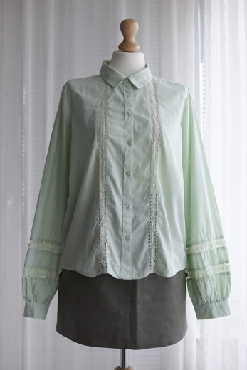 "Romantyczność" koszula Cotton Club len - XL / 42