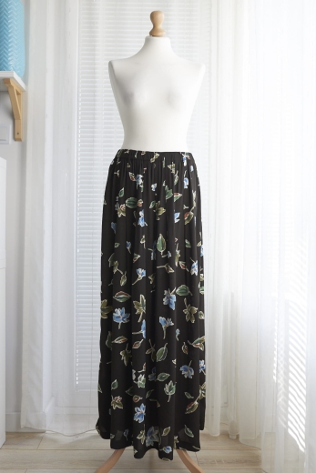 "Zielnik" spódnica Jackpot vintage 100% wiskoza - L / 40