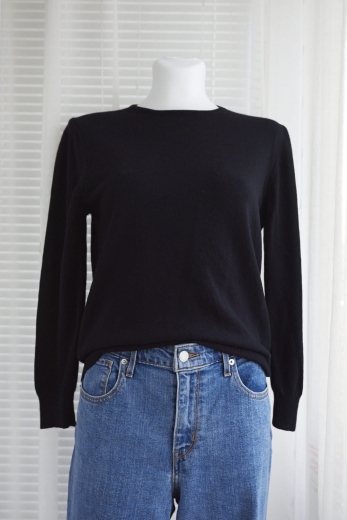 "Czarno to widzę" sweter Benetton wełna - S / 36