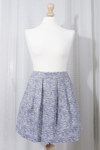 "Temat rzeka" spódnica Zara bawełna len - M / 38 - L / 40