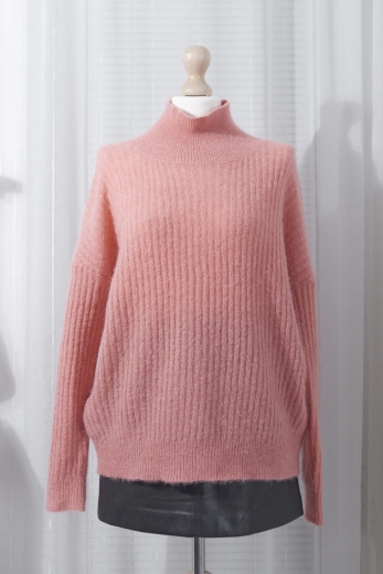 "Różowe policzki" sweter Moss Copenhagen 34% moher 34% wełna - XS / 34 - L / 40