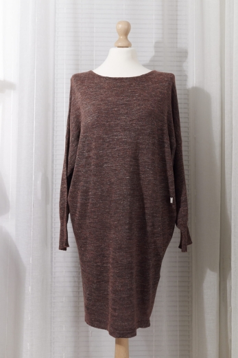 "Miłośniczka lasu" sukienka 35% wełna, 20% len - XL / 42