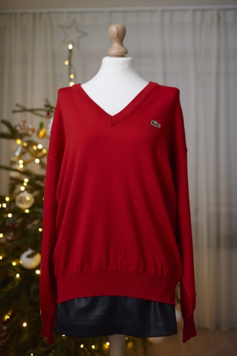 "Gorące uczucie" sweter Lacoste 100% wełna - 46 - 48