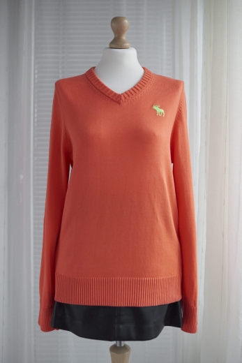 "Optymistka" sweter Abercrombie & Fitch bawełna - L / 40