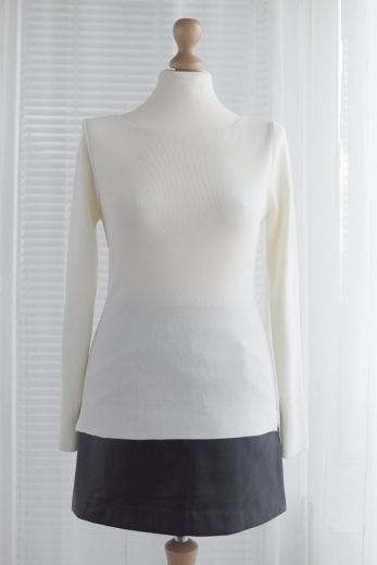"Biel" dopasowany sweter 95% wiskoza - S / 36 