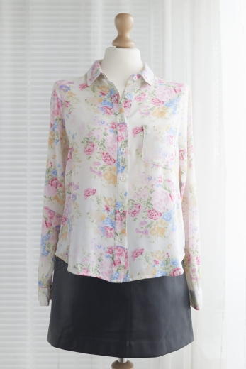 "Powiew wiosny" koszula Bik Bok 100% wiskoza - XS / 34