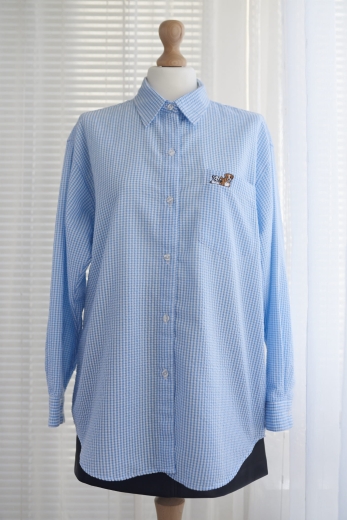 "Pieski" koszula vintage w pieski 100% bawełna - M / 38 - XL / 42