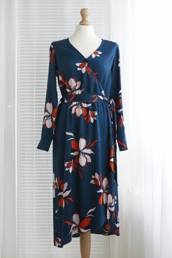 "Magnolie" sukienka 100% wiskoza - S / 36