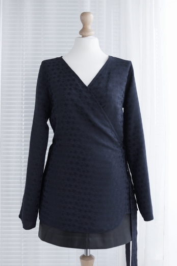 "Nocne niebo" bluzka Nine by Savannah Miller 100% wiskoza - M / 38 - L / 40