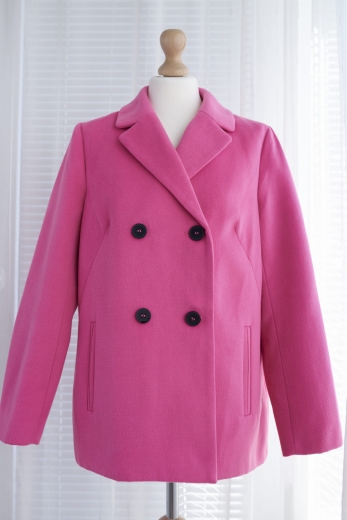 "Flaming" różowy płaszcz Marks & Spencer - L / 40