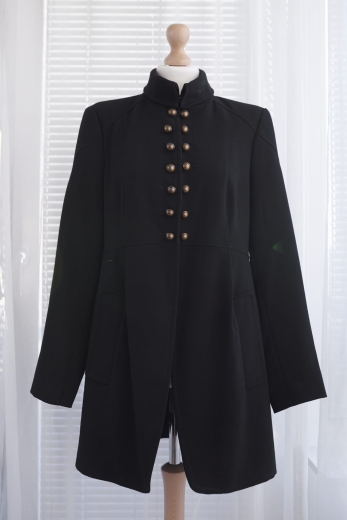 Lekki czarny płaszcz Zara - L / 40 - XL / 42