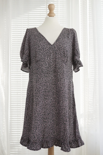 "Ogród" sukienka H&M 100% wiskoza (metki) - XXL / 44