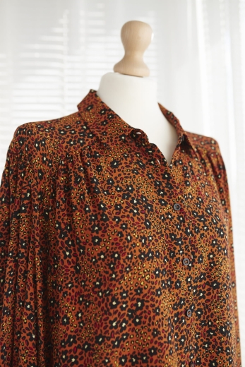 "Kolory Klimta" koszula 100% wiskoza - 4XL / 48