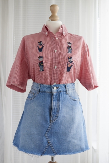 "Misiosława" koszula vintage 35% bawełna - M / 38 - L / 40