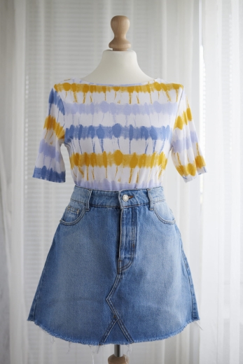 "Tie dye" bluzka M&S 100% bawełna - M / 38 - L / 40