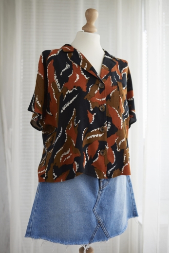 "Weekend na działce" bluzka Tu 100% wiskoza - M / 38 - L / 40