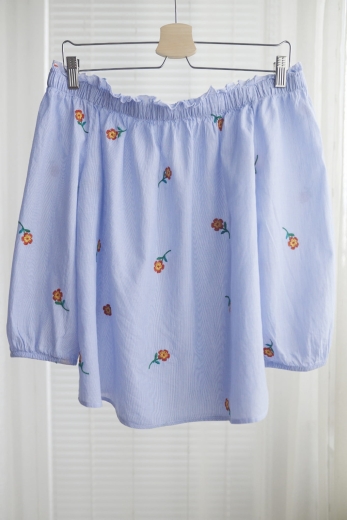 "Herbatka w porcelanie" bluzka Papaya 100% bawełna - XL / 42