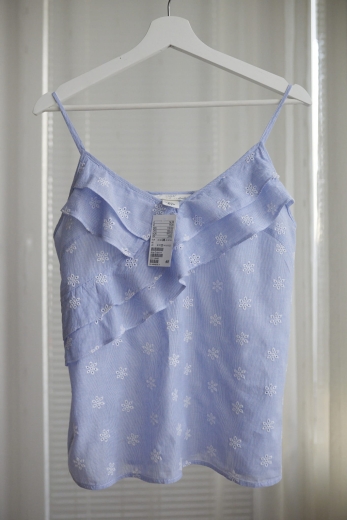 "Nad morzem" top H&M 100% bawełna (metki) - M / 38