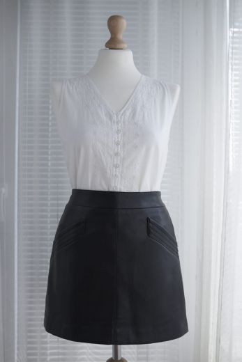"Rześko" bluzka vintage 100% bawełna - M / 38 - L / 40