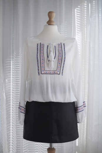 "Wiosna" A. Peach bluzka 100% wiskoza - M / 38