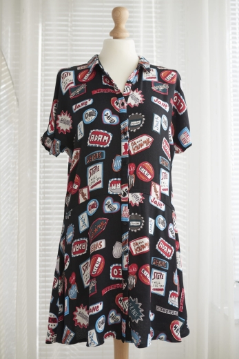 "Steve, I will love you" sukienka Zara 100% wiskoza - S / 36