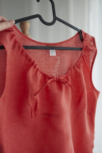 "Koral II" top Cirillus 100% len - XL / 42