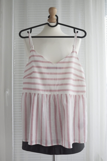 "Sorbet z malinami" top Vero Moda 90% bawełna, 10% len - S / 36