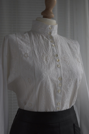 "Poetka" koszula vintage René Derhy 100% bawełna - M / 38